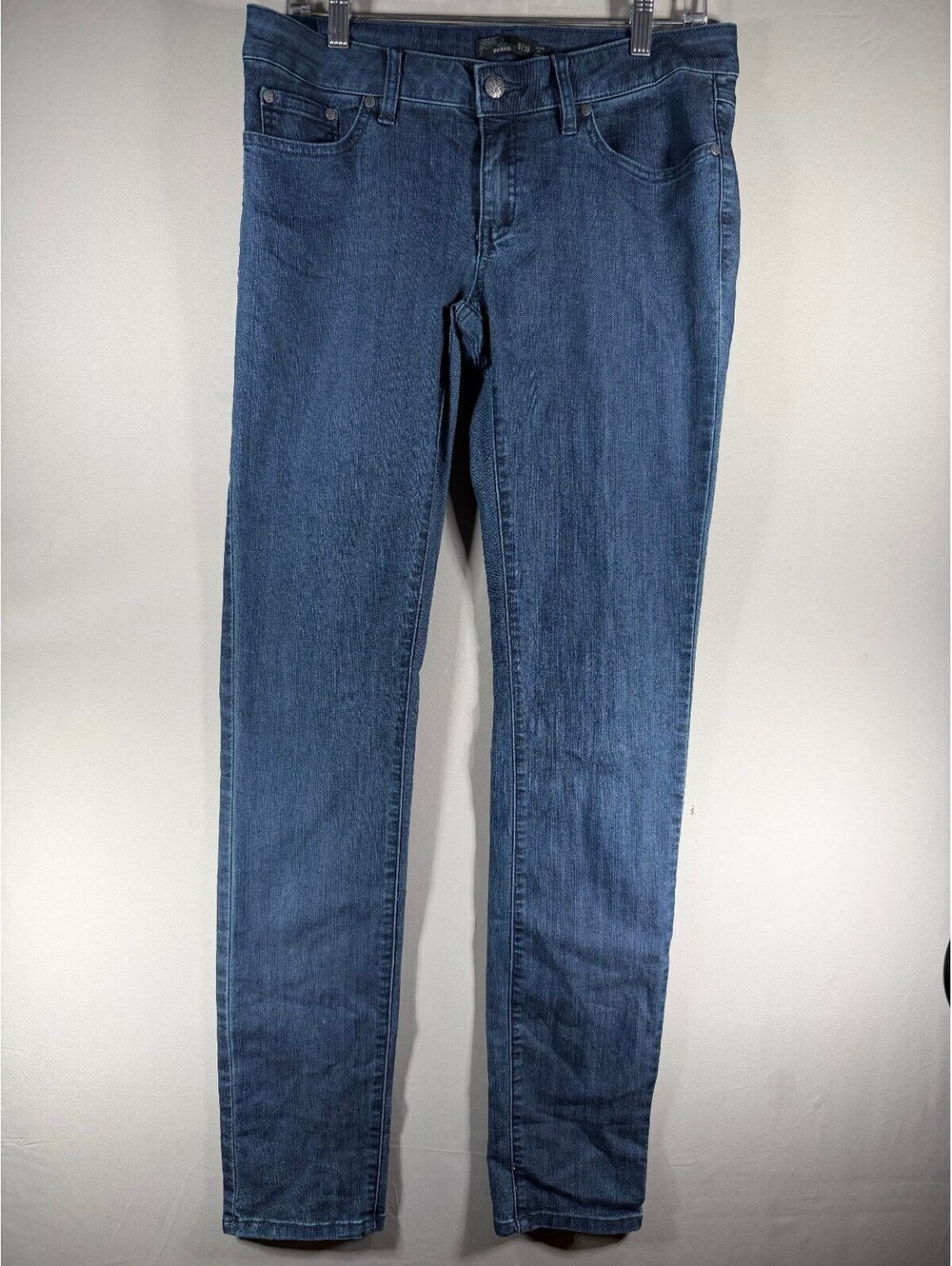 prAna Women's Dark Blue Wash Skinny Jeans Size 8/29 Organic Cotton